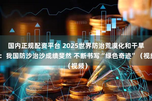 国内正规配资平台 2025世界防治荒漠化和干旱日：我国防沙治沙成绩斐然 不断书写“绿色奇迹”（视频）