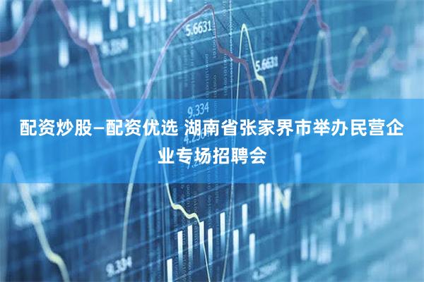 配资炒股—配资优选 湖南省张家界市举办民营企业专场招聘会